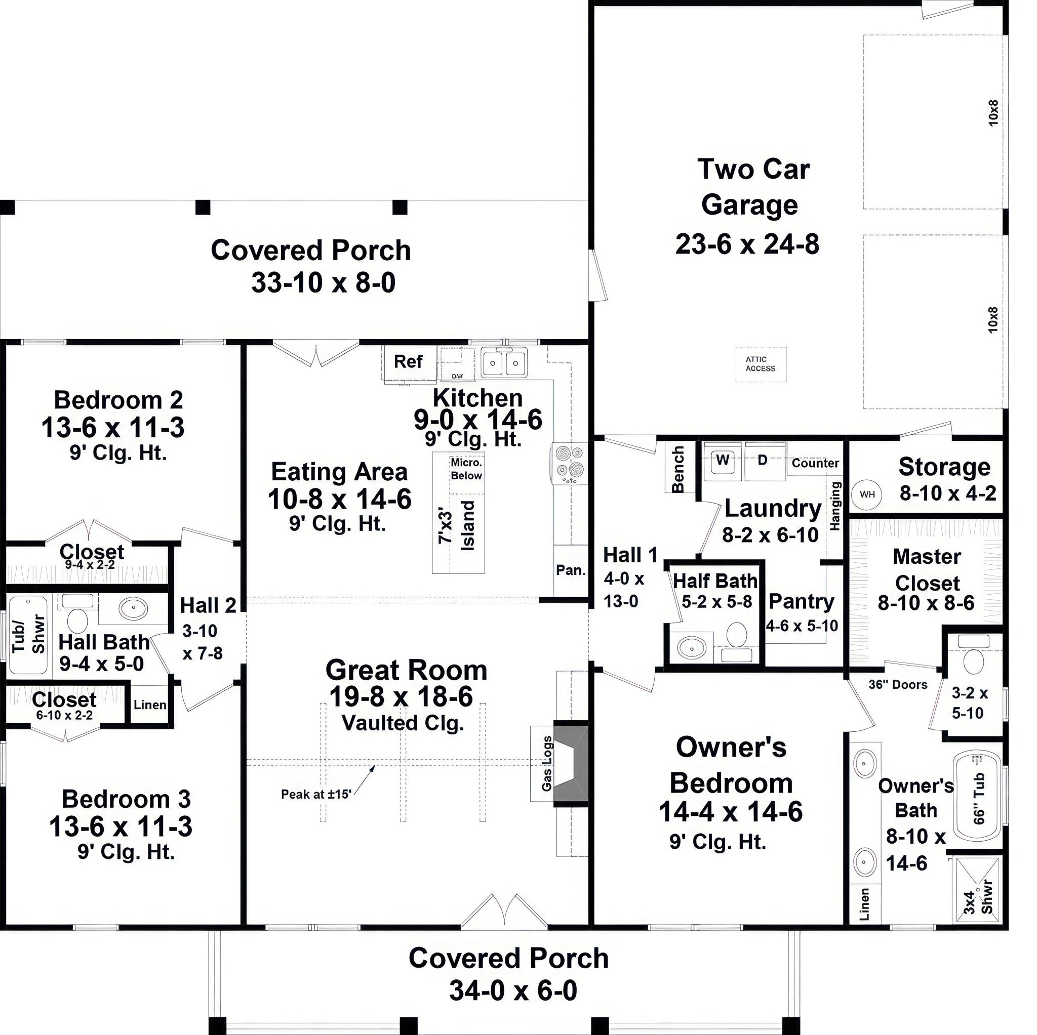 HPG - 18009BN - 1: The Blackberry Run - House Plan Gallery
