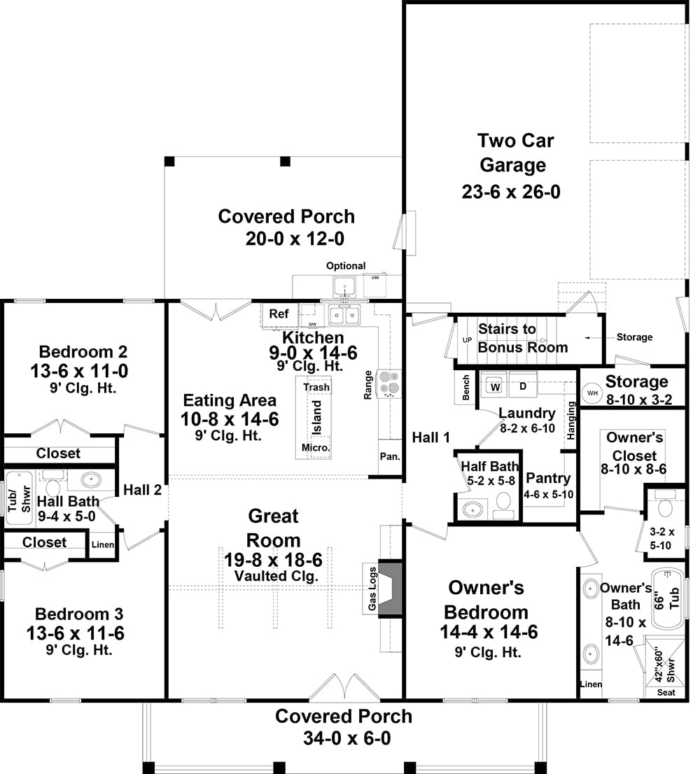 HPG - 1826 - 1: The Eastgate - House Plan Gallery