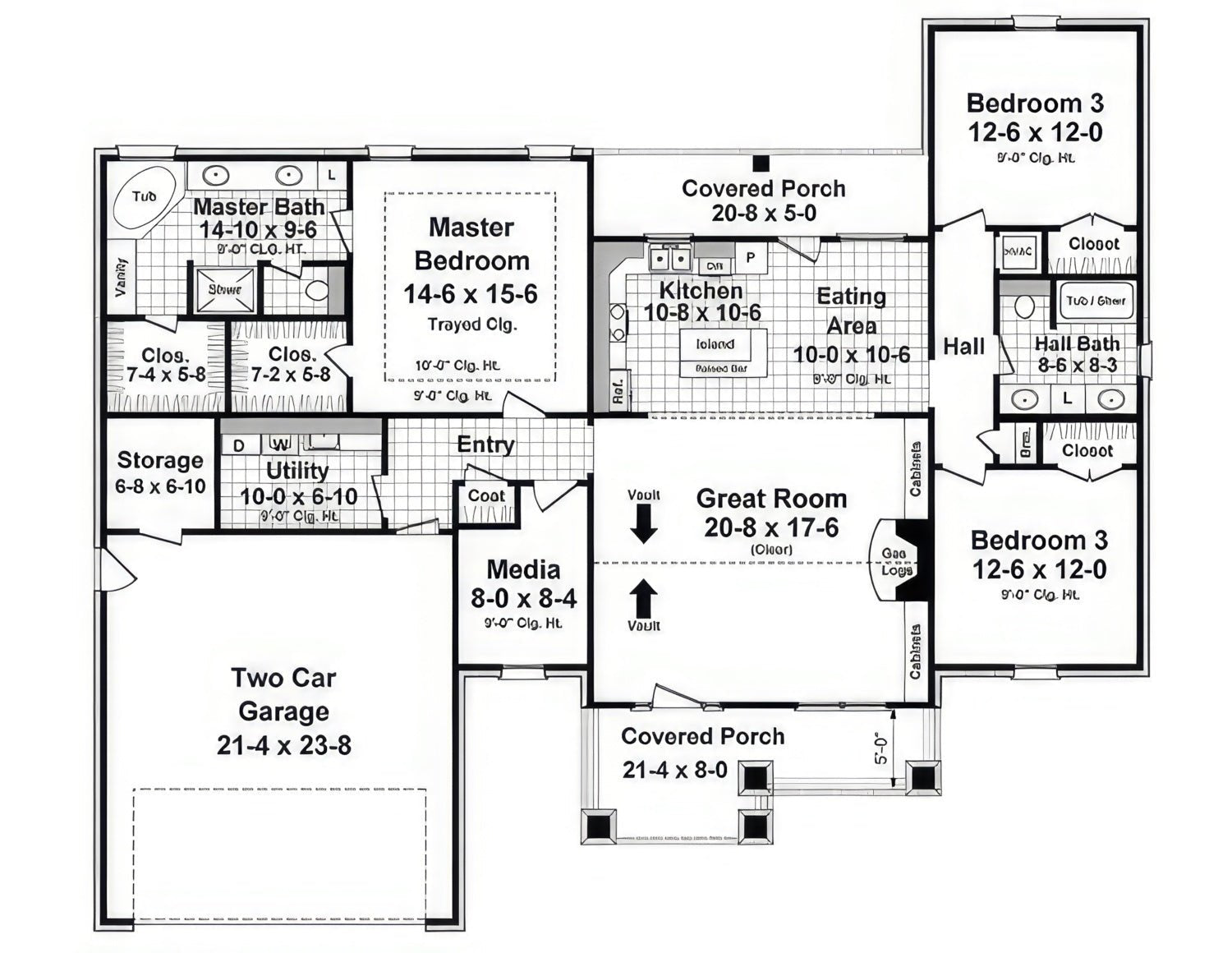 HPG - 1853N - 1: The Meadowfern - House Plan Gallery