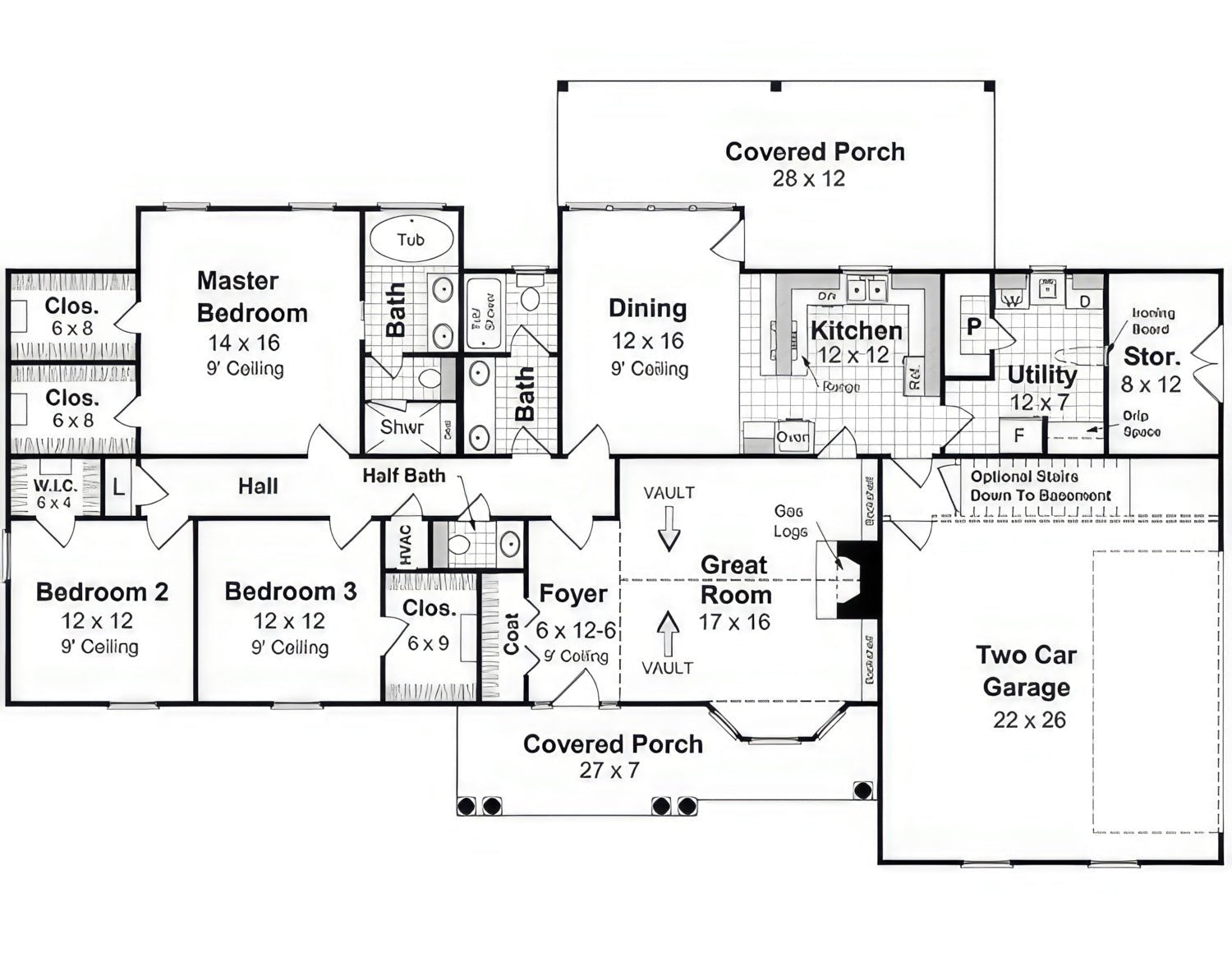 HPG - 1896N - 1: The Cypress Ridge - House Plan Gallery