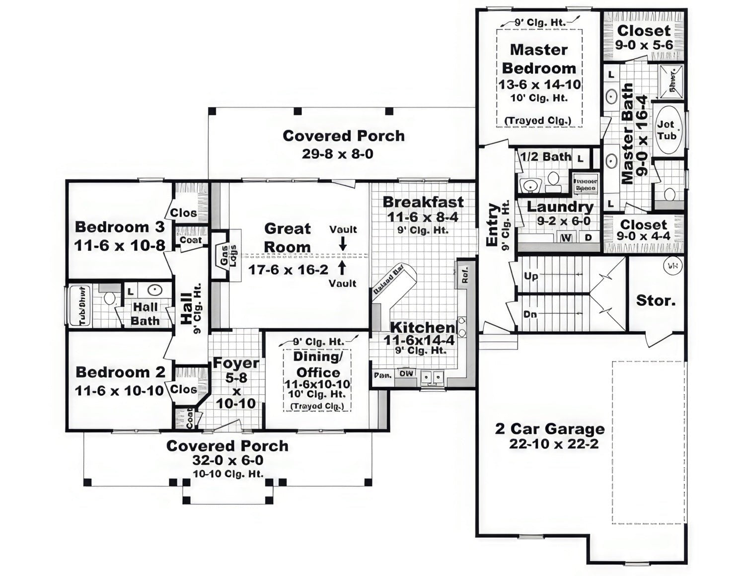 HPG - 1919N - 1: The Willow Run - House Plan Gallery