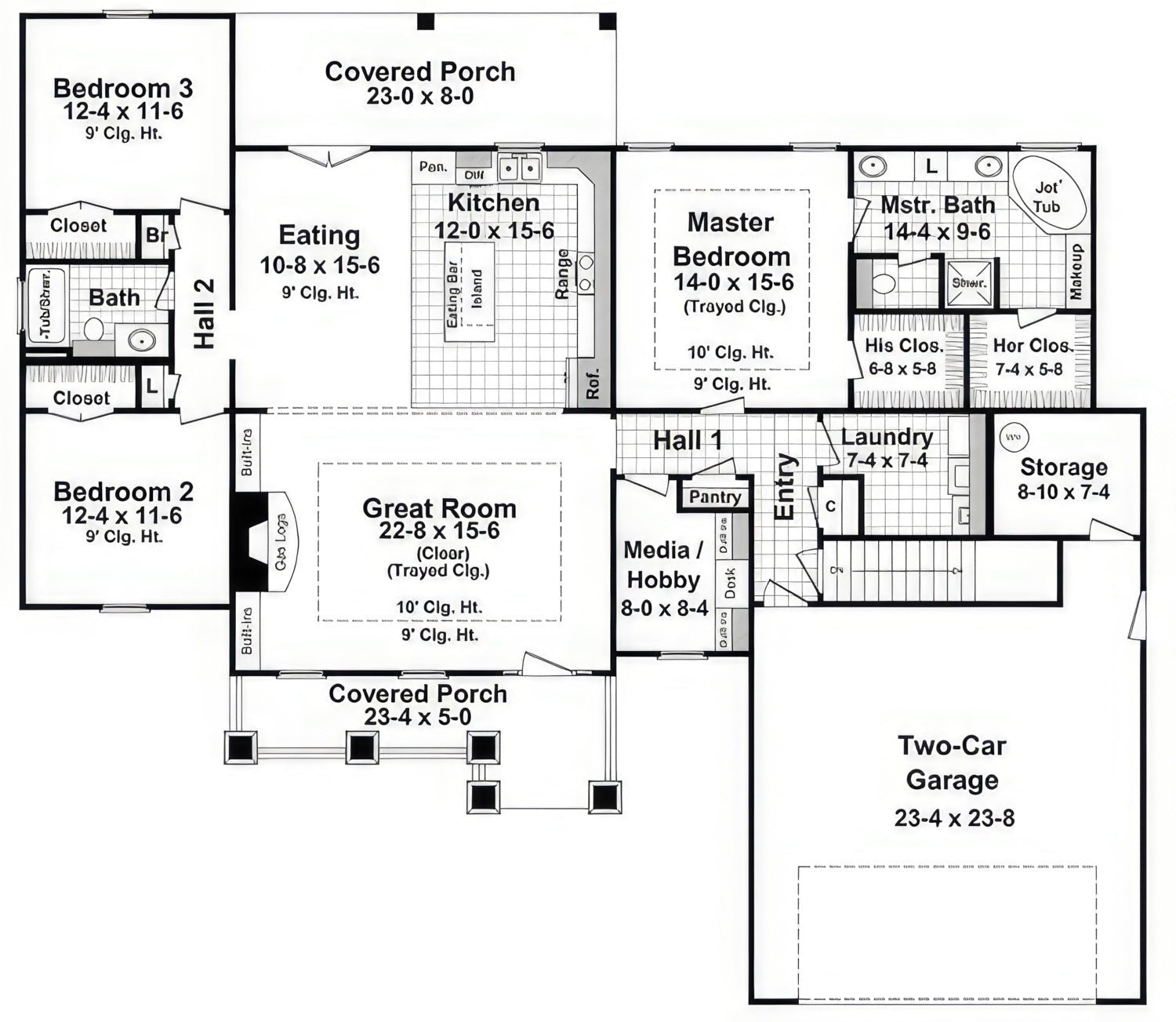 HPG - 1924N - 1: The Cottonwood Trace - House Plan Gallery