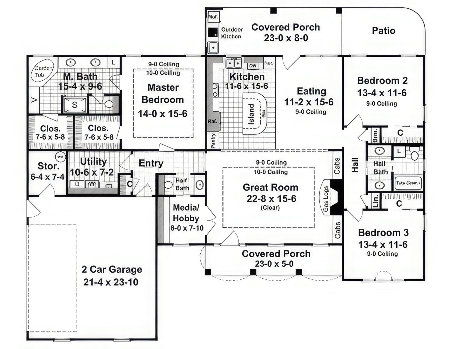 HPG - 2000BN - 1: The Willowmist Creek - House Plan Gallery