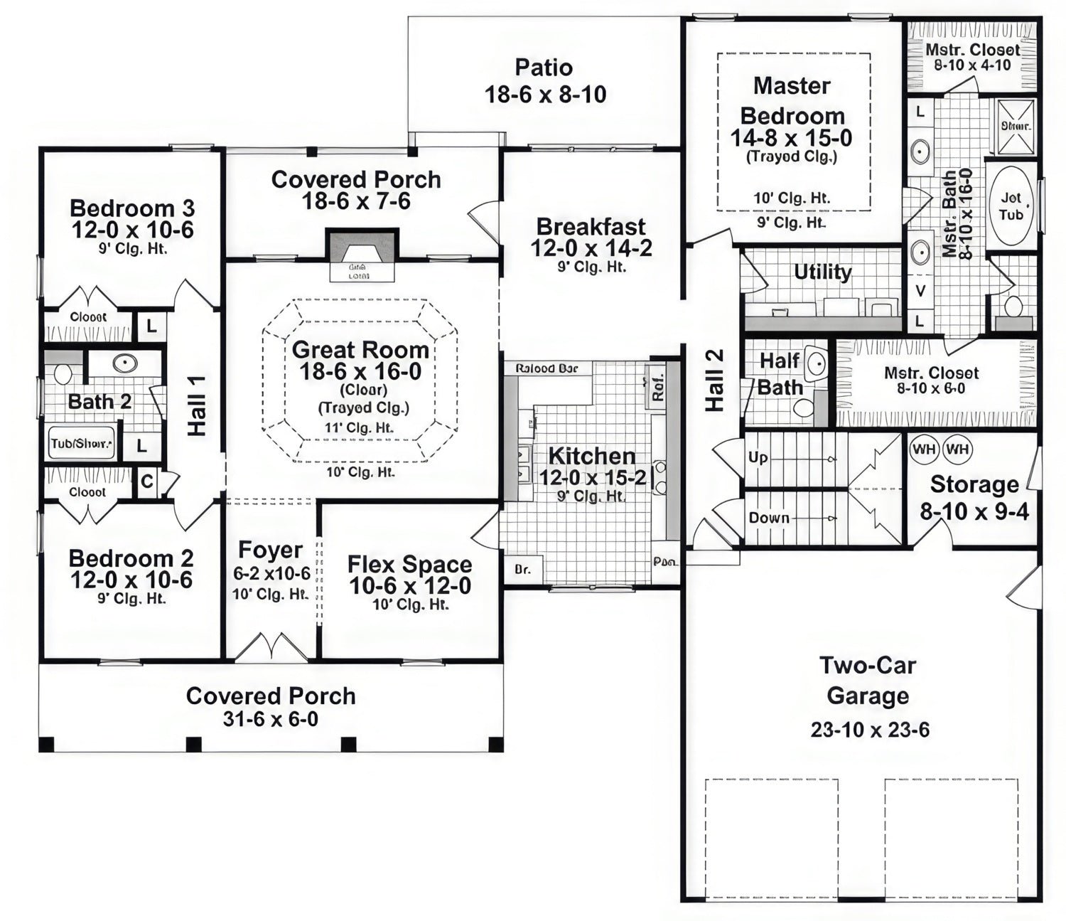 HPG - 2060N - 1: The Brookhaven - House Plan Gallery