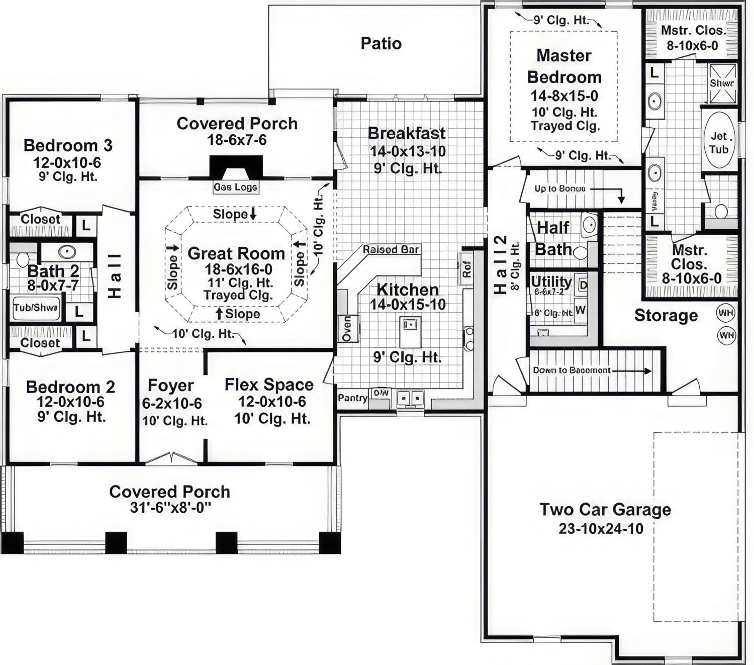 HPG - 2085N - 1: The Laurel Springs - House Plan Gallery