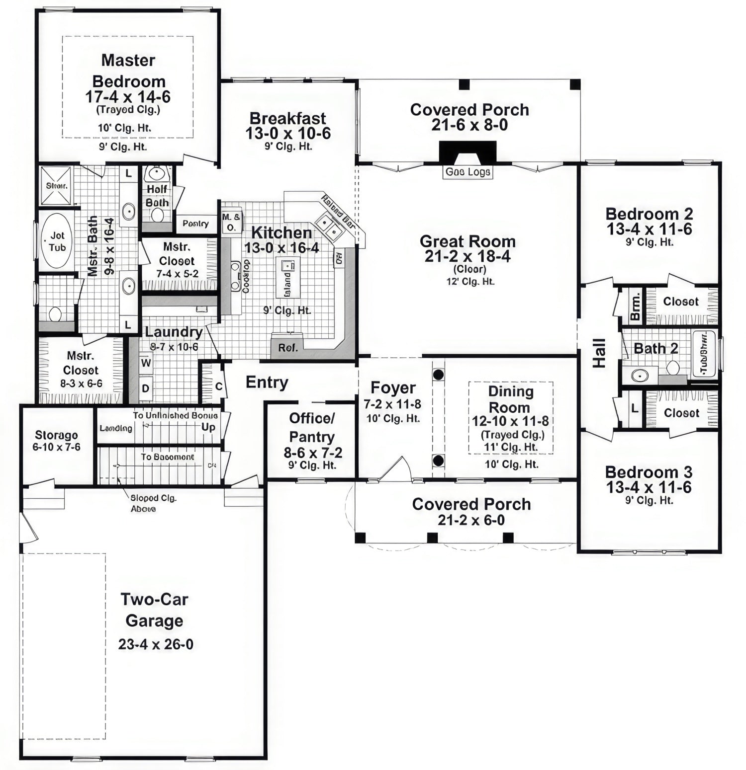 HPG - 2418N - 1: The Cloverfield - House Plan Gallery