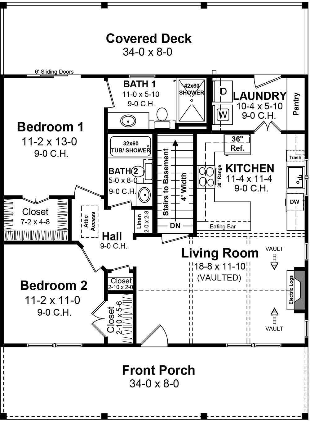 HPG - 976N - The Laurel Bend - House Plan Gallery