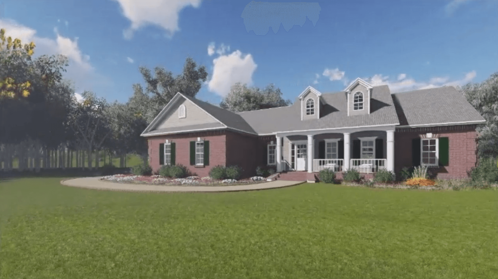 HPG-1509-1 front view of homeplans