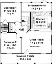 HPG-1017-1: The Perfect Cabin - House Plan Gallery