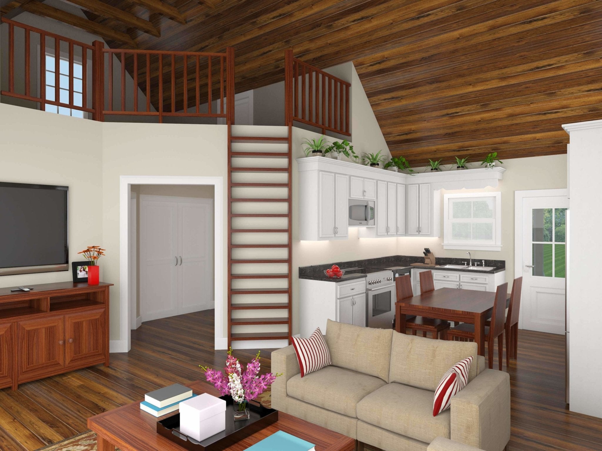 HPG-1017-1: The Perfect Cabin - House Plan Gallery