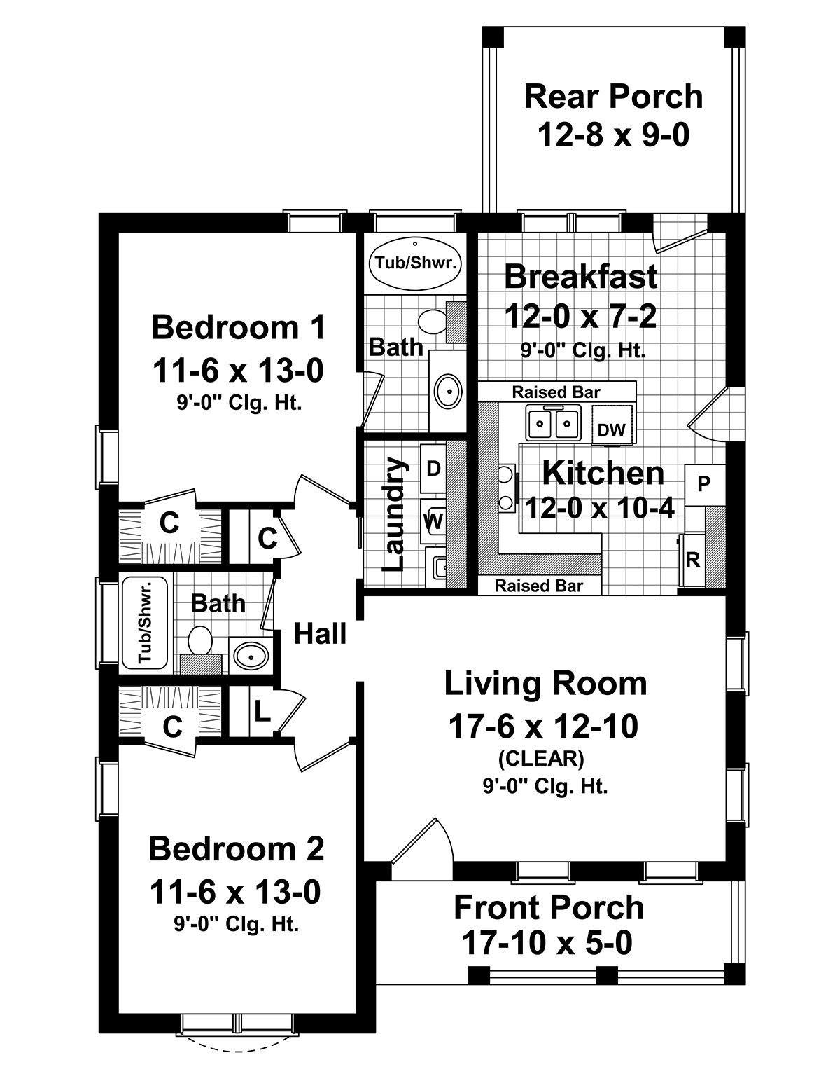 HPG-1100-1: The Richton - House Plan Gallery