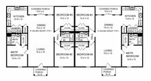 HPG-1364-1: Three Bedroom Duplex - House Plan Gallery