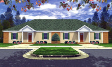 HPG-1364-1: Three Bedroom Duplex - House Plan Gallery