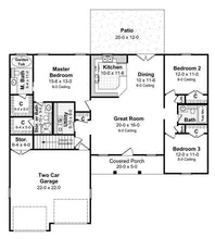 HPG-1488-1: The Bluebonnet - House Plan Gallery