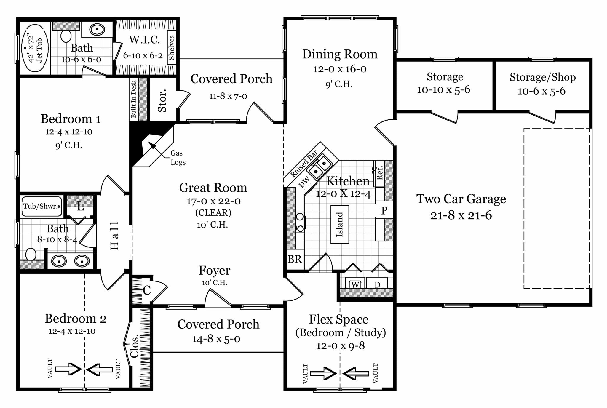 HPG-1503M2-1: The Bent Creek - House Plan Gallery
