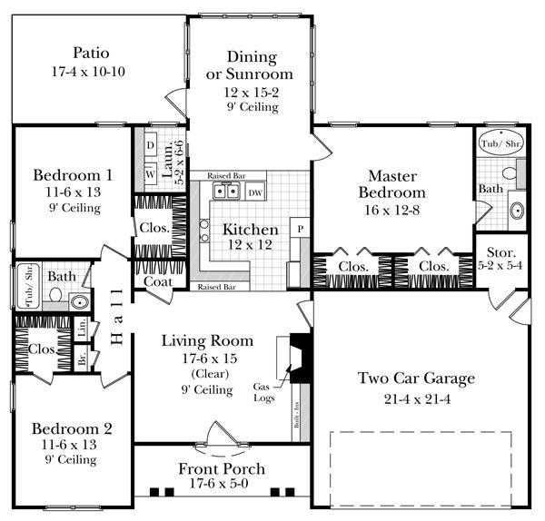 HPG-1504M-1: The Hickory Ridge - House Plan Gallery