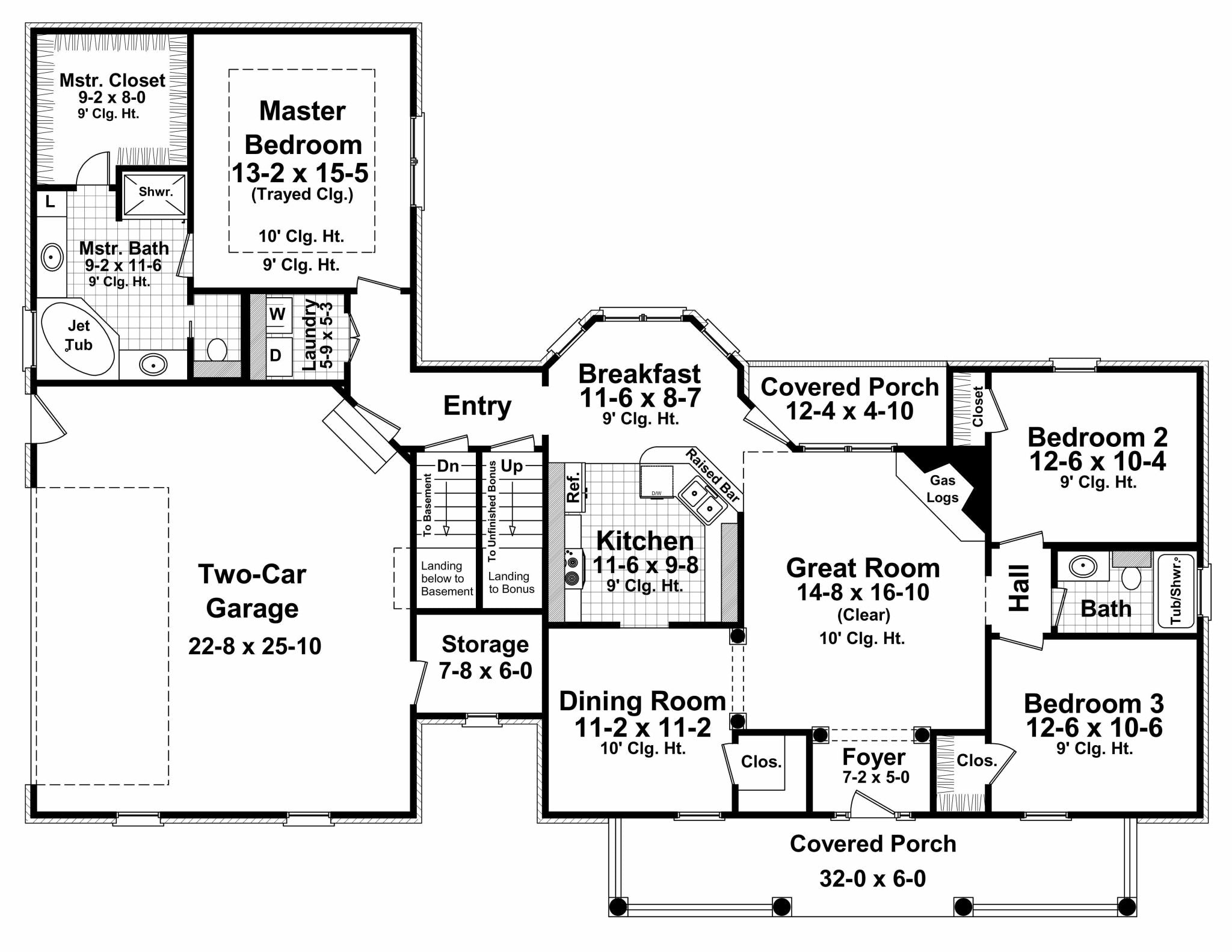 HPG-1624B-1: The Lynwood Court - House Plan Gallery