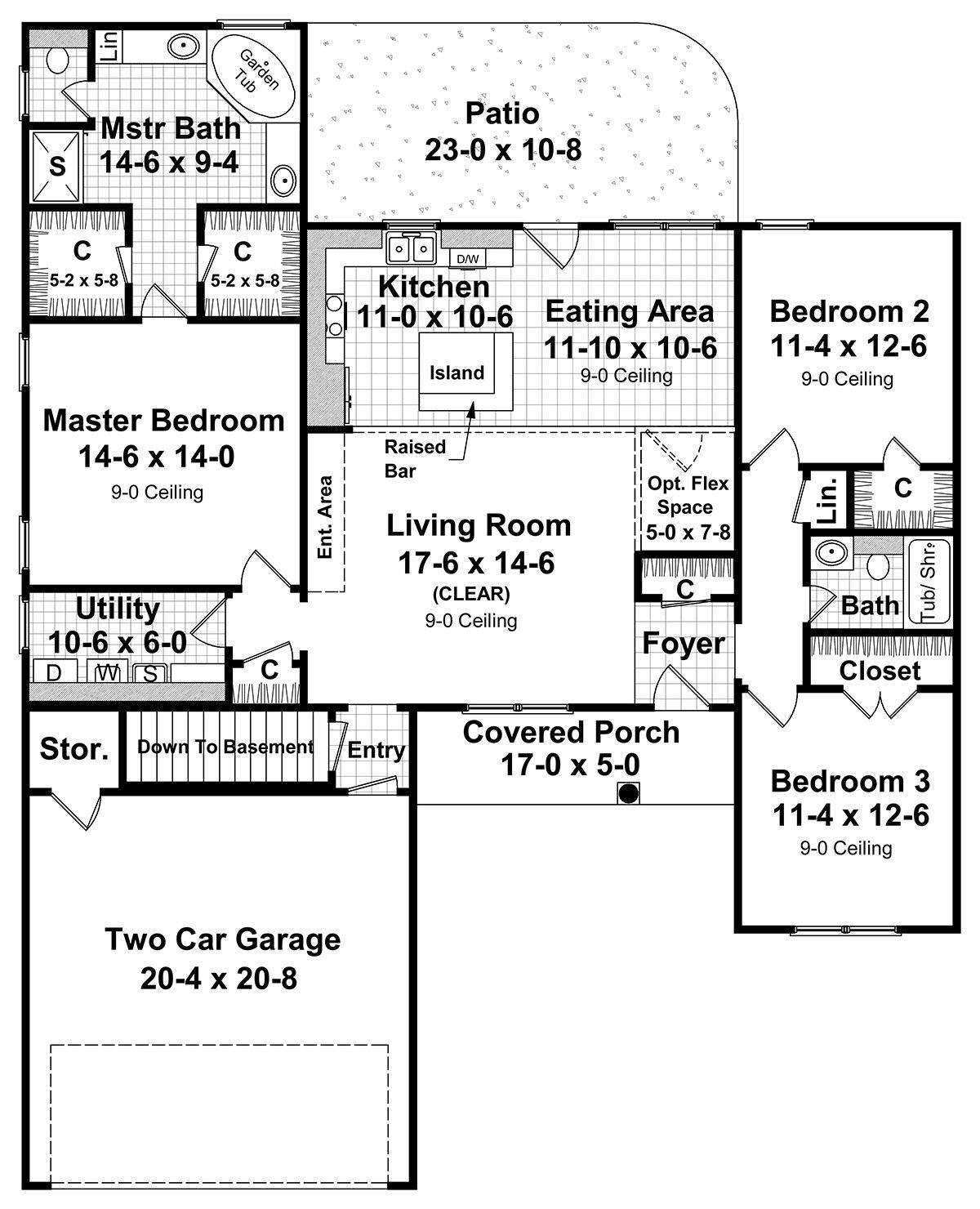 HPG-1625-1: The Sandwood - House Plan Gallery