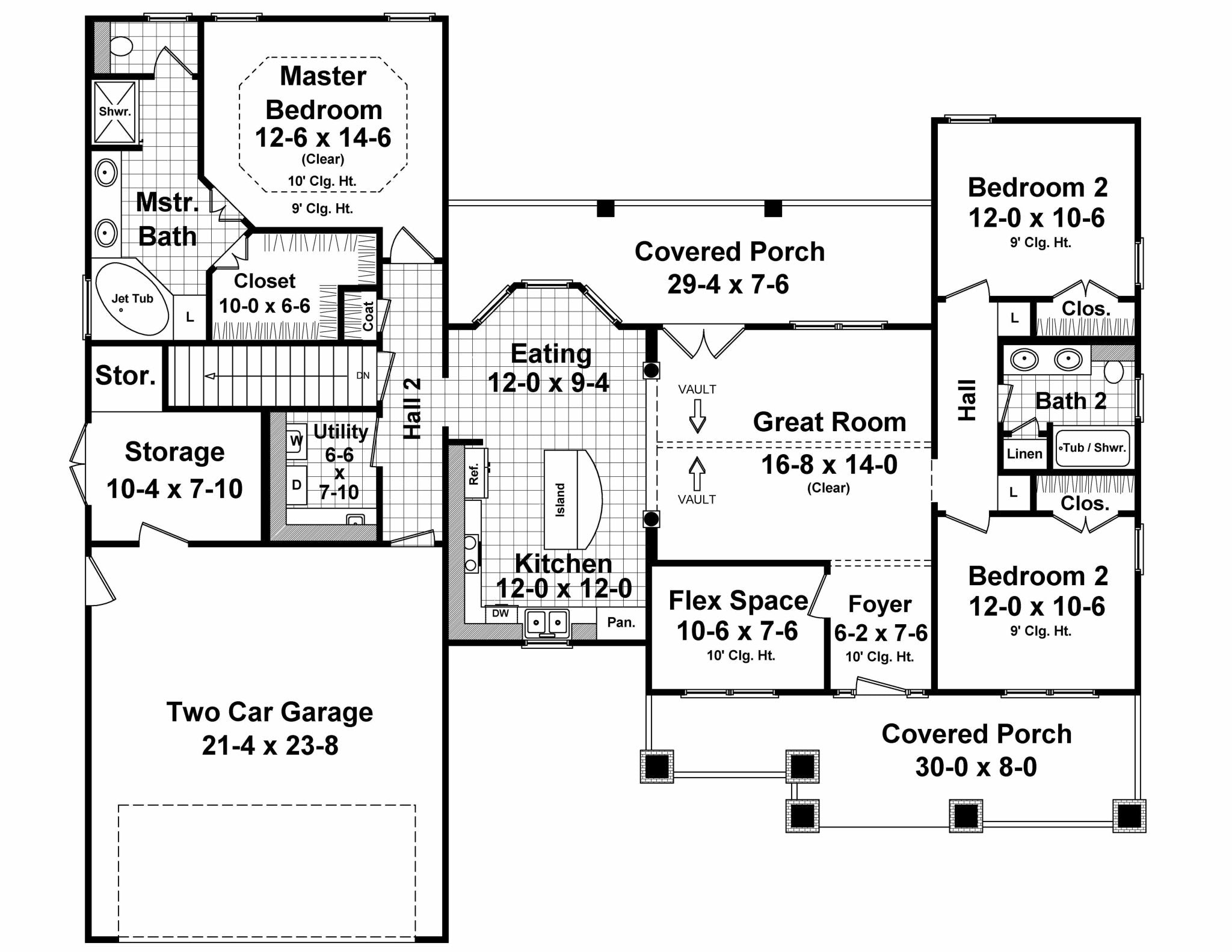 HPG-1637-1: Westwood Park - House Plan Gallery