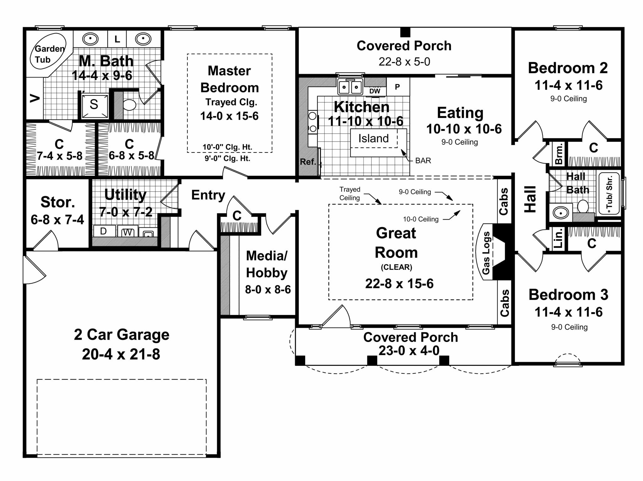 HPG-1752B-1: The Castle Rock - House Plan Gallery