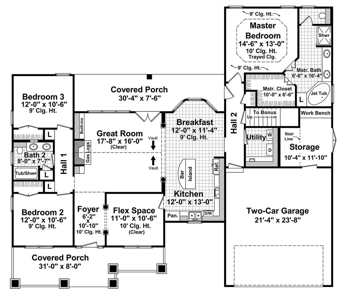 HPG-1800C-1: The Lexington Ridge - House Plan Gallery