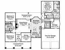 HPG-1800C2-1: The Oak Shadow - House Plan Gallery