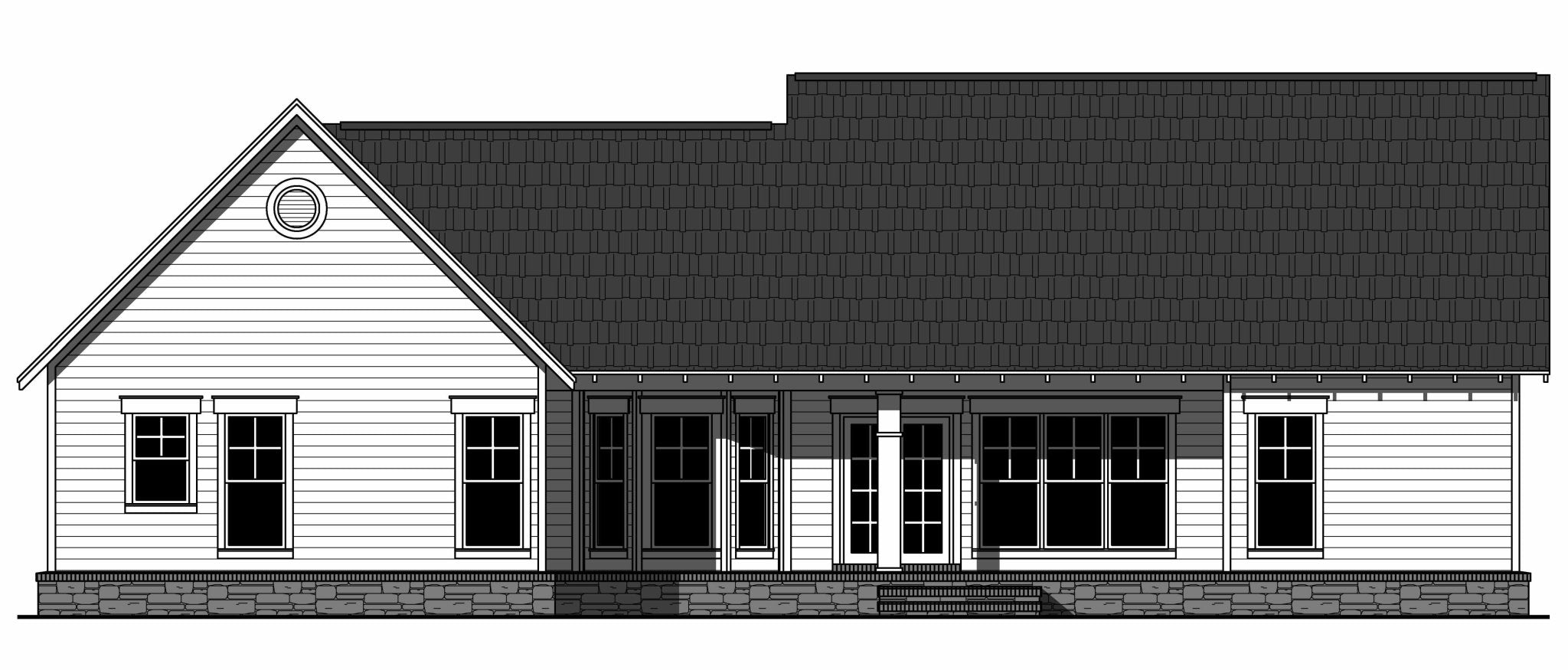 HPG-1800C2-1: The Oak Shadow - House Plan Gallery