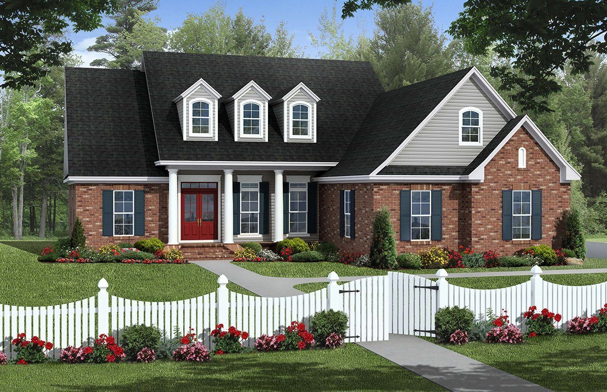 HPG-1806B-1: The Brentwood Avenue - House Plan Gallery