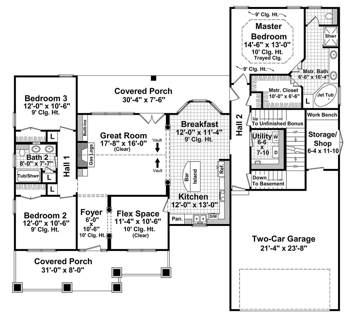 HPG-1816C-1: The Lexington Avenue - House Plan Gallery