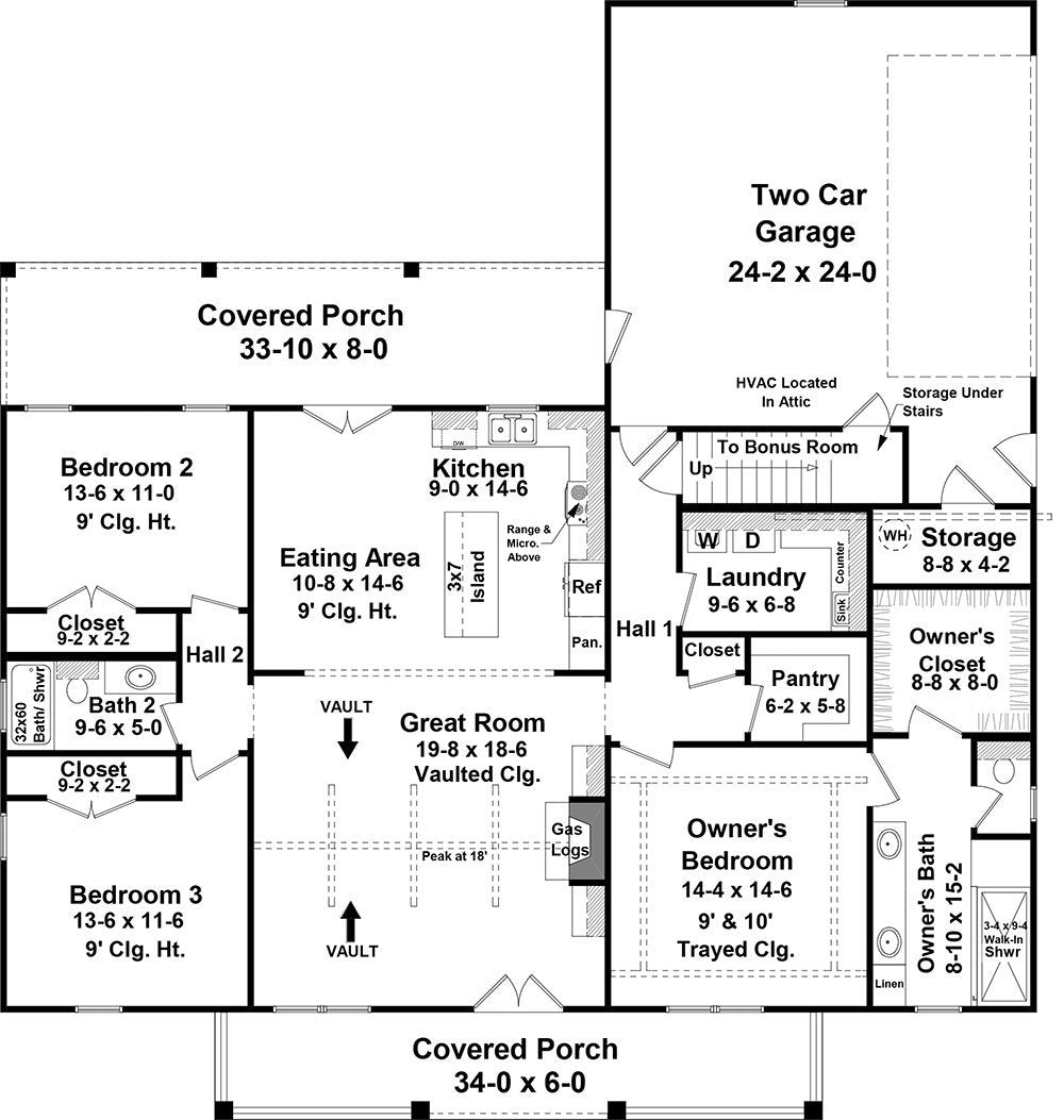 HPG-1817-1: The Shenandoah - House Plan Gallery