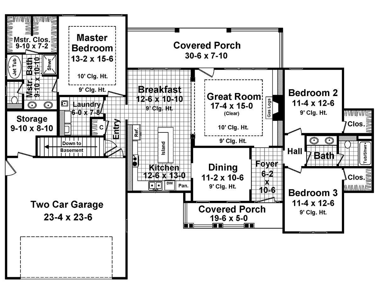 HPG-1818B-1: The Allen Hill - House Plan Gallery