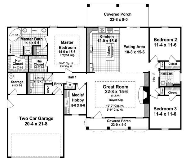 HPG-1865-1: The Innswood - House Plan Gallery