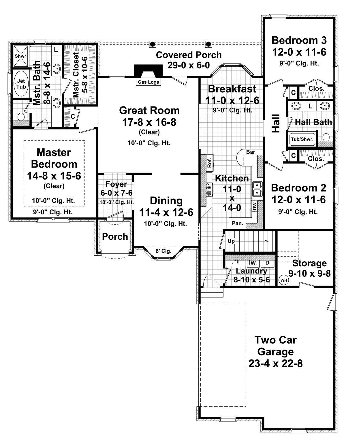 HPG-1898-1: The Greystone - House Plan Gallery