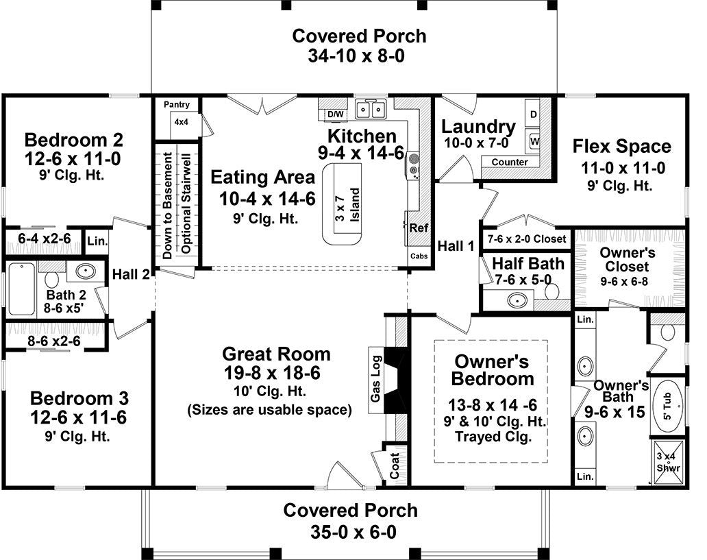 HPG-1951-1: The Williamsburg Lane - House Plan Gallery