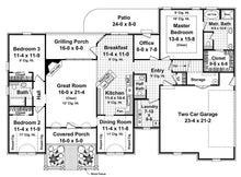 HPG-1992B-1: The Ridgeland Heights - House Plan Gallery