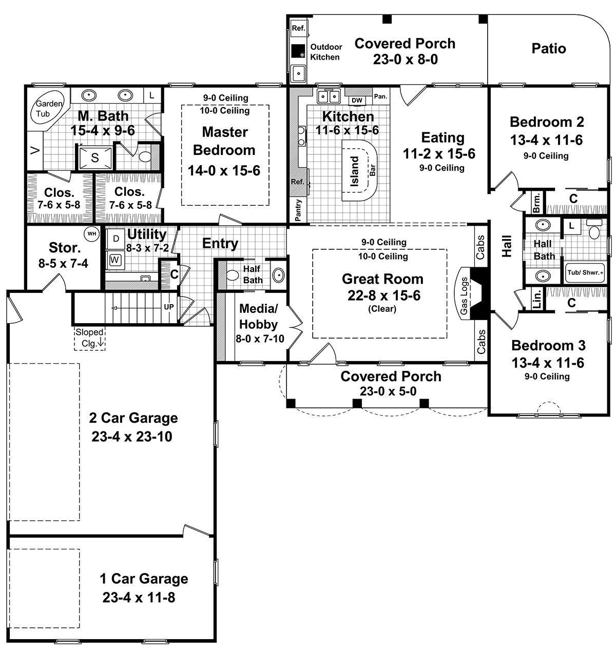 HPG-200023-1: The Ramblewood - House Plan Gallery