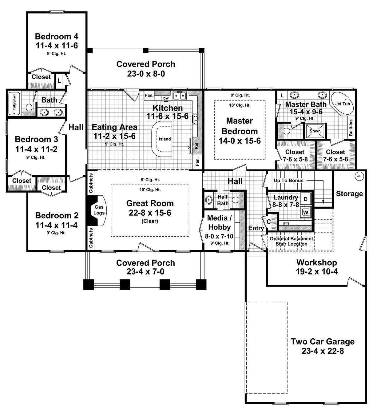 HPG-2140-1: The Canterbury Lane - House Plan Gallery
