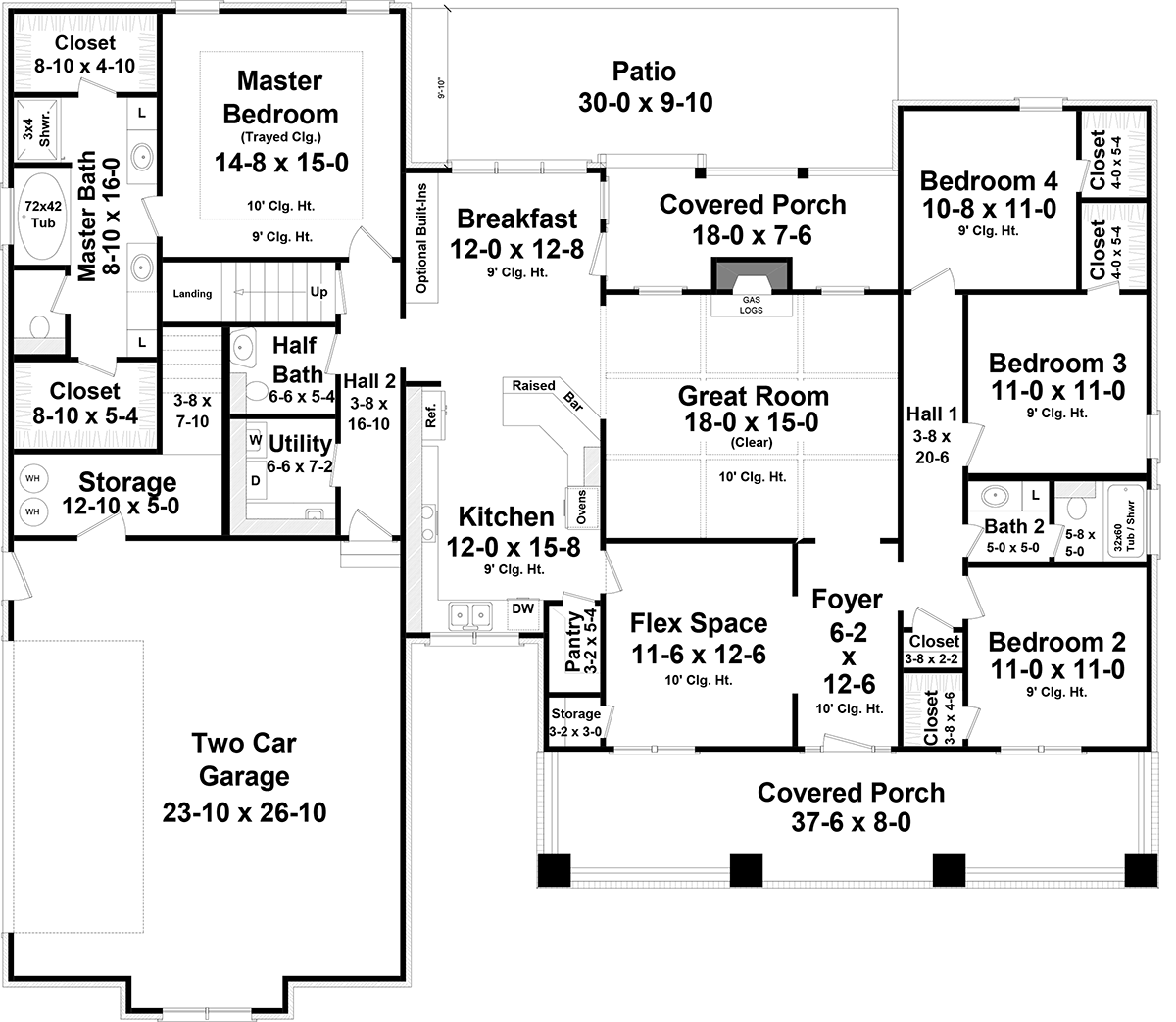 HPG-2199-1: The Stonewood Court - House Plan Gallery