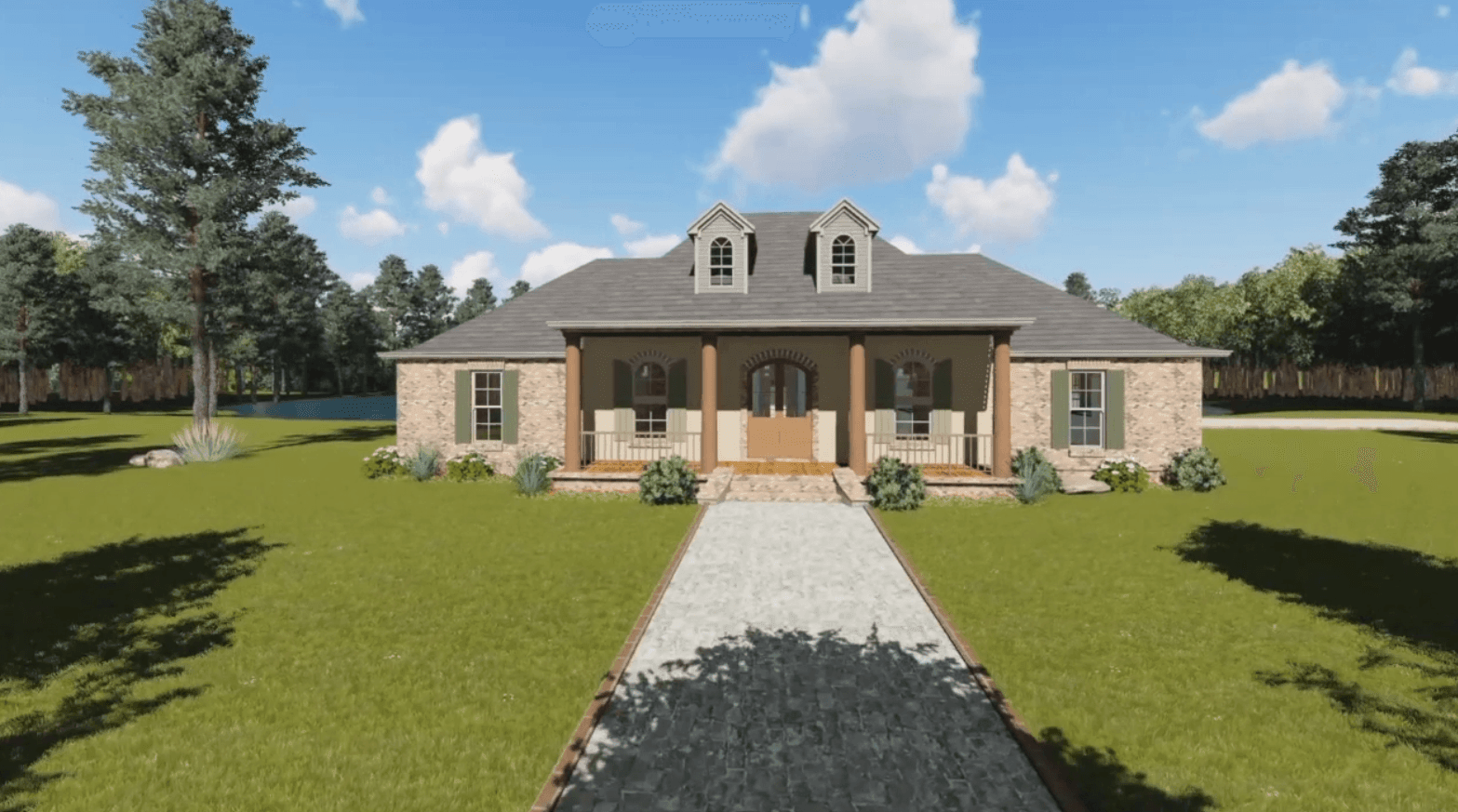 HPG-2200C-1: The Avondale Court - House Plan Gallery