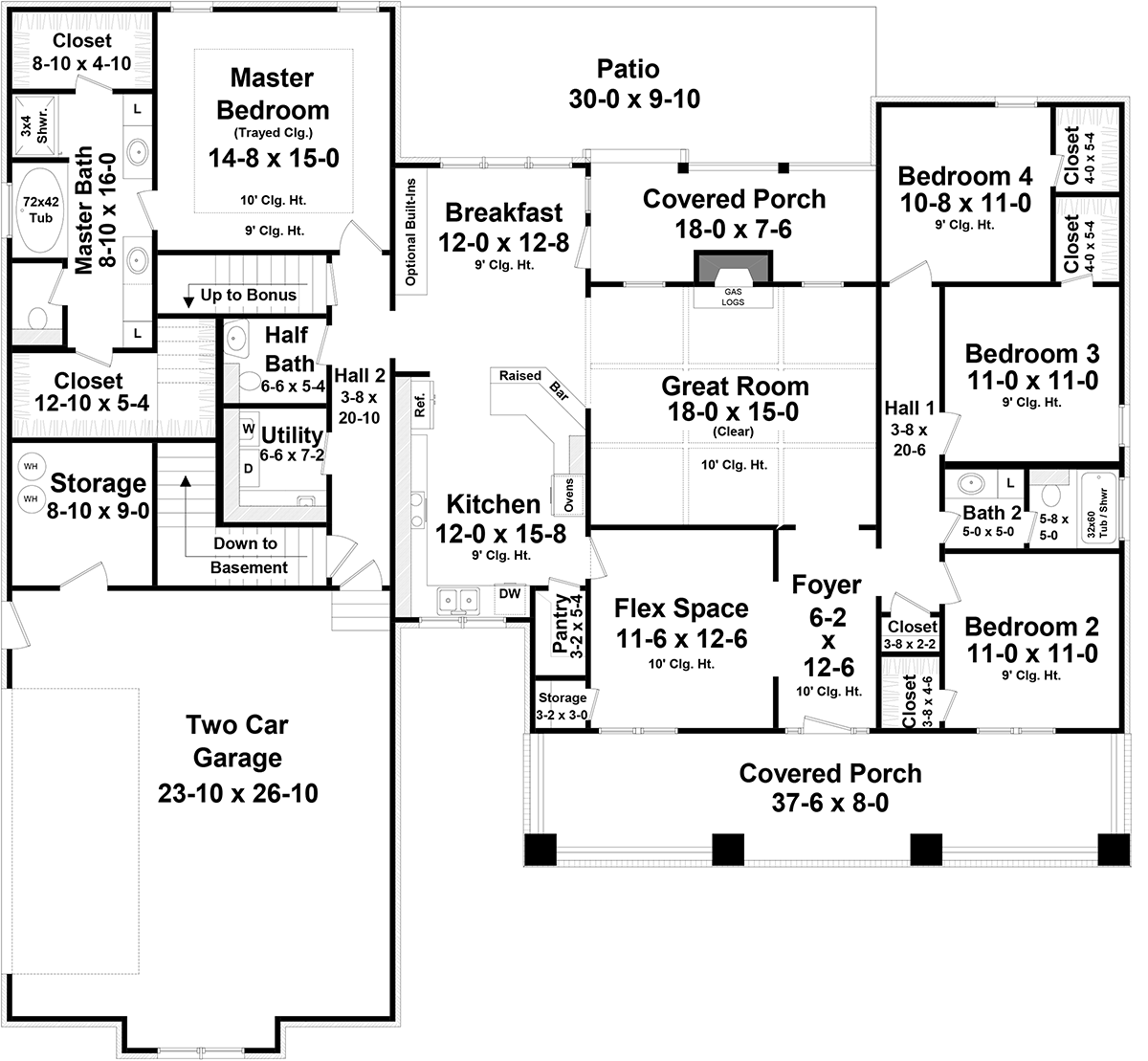 HPG-2233-1: The Stonewood Landing - House Plan Gallery