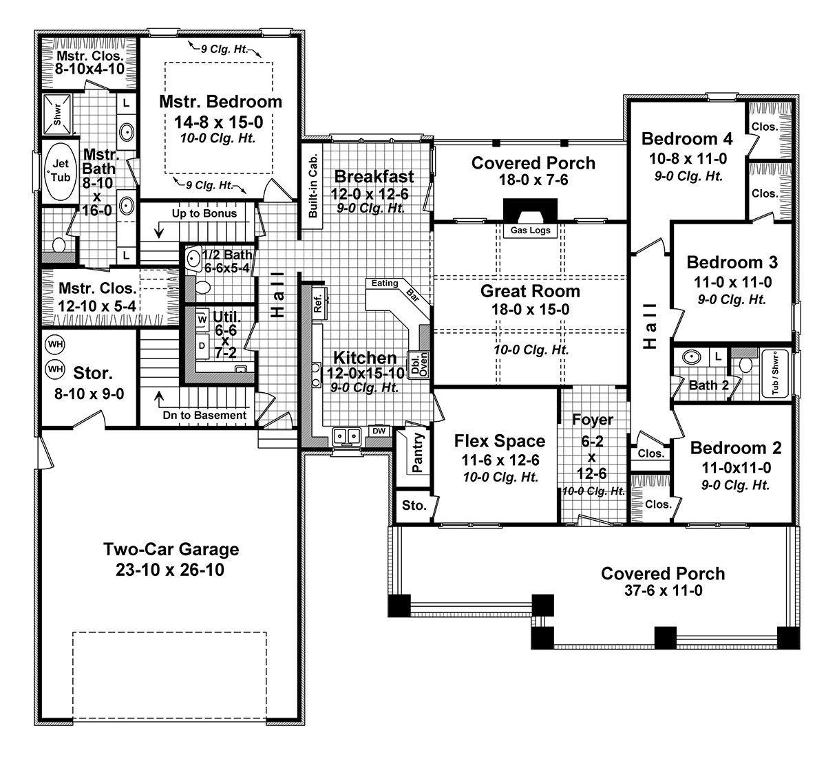 HPG-2284-1: The Madeline Court - House Plan Gallery