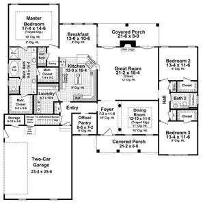 HPG-2401-1: The Brookhollow Court - House Plan Gallery