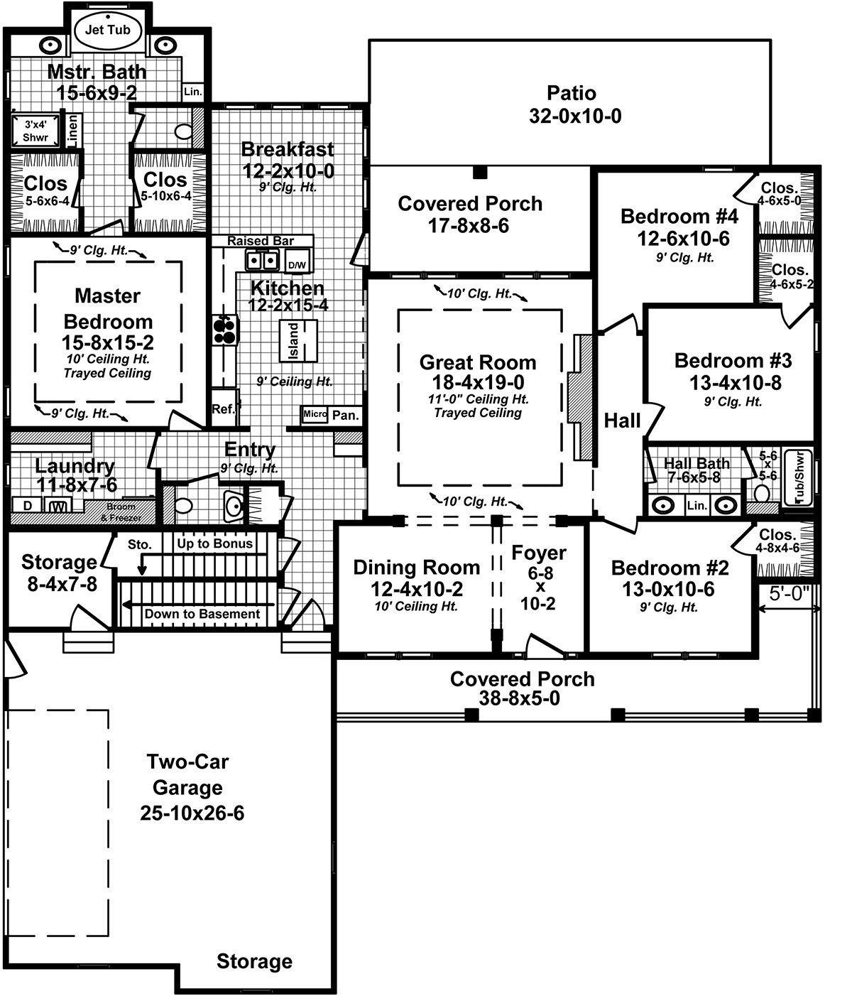 HPG-2410-1: Fairmount Lane - House Plan Gallery