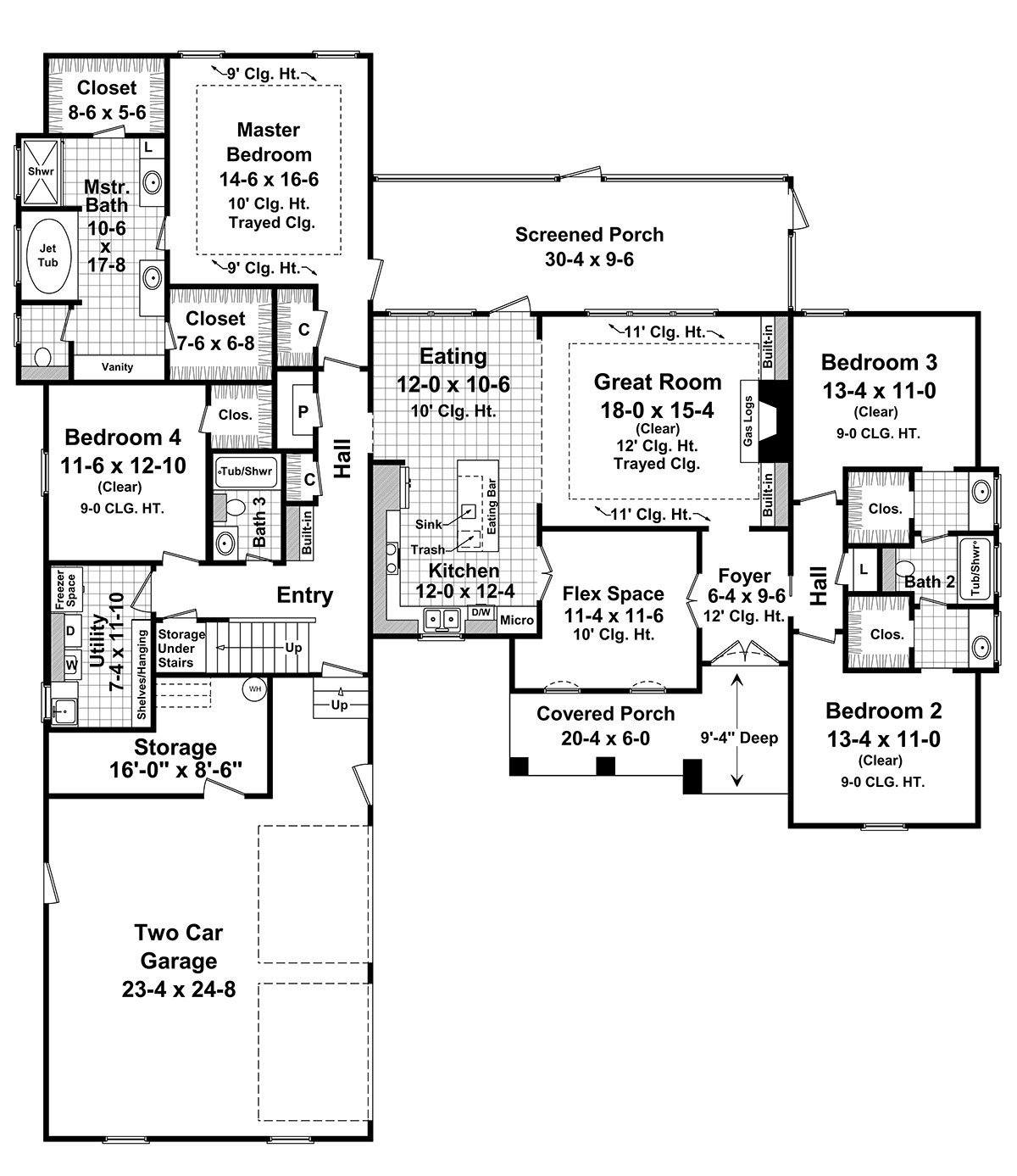 HPG-25002-1: The Huntington Park - House Plan Gallery