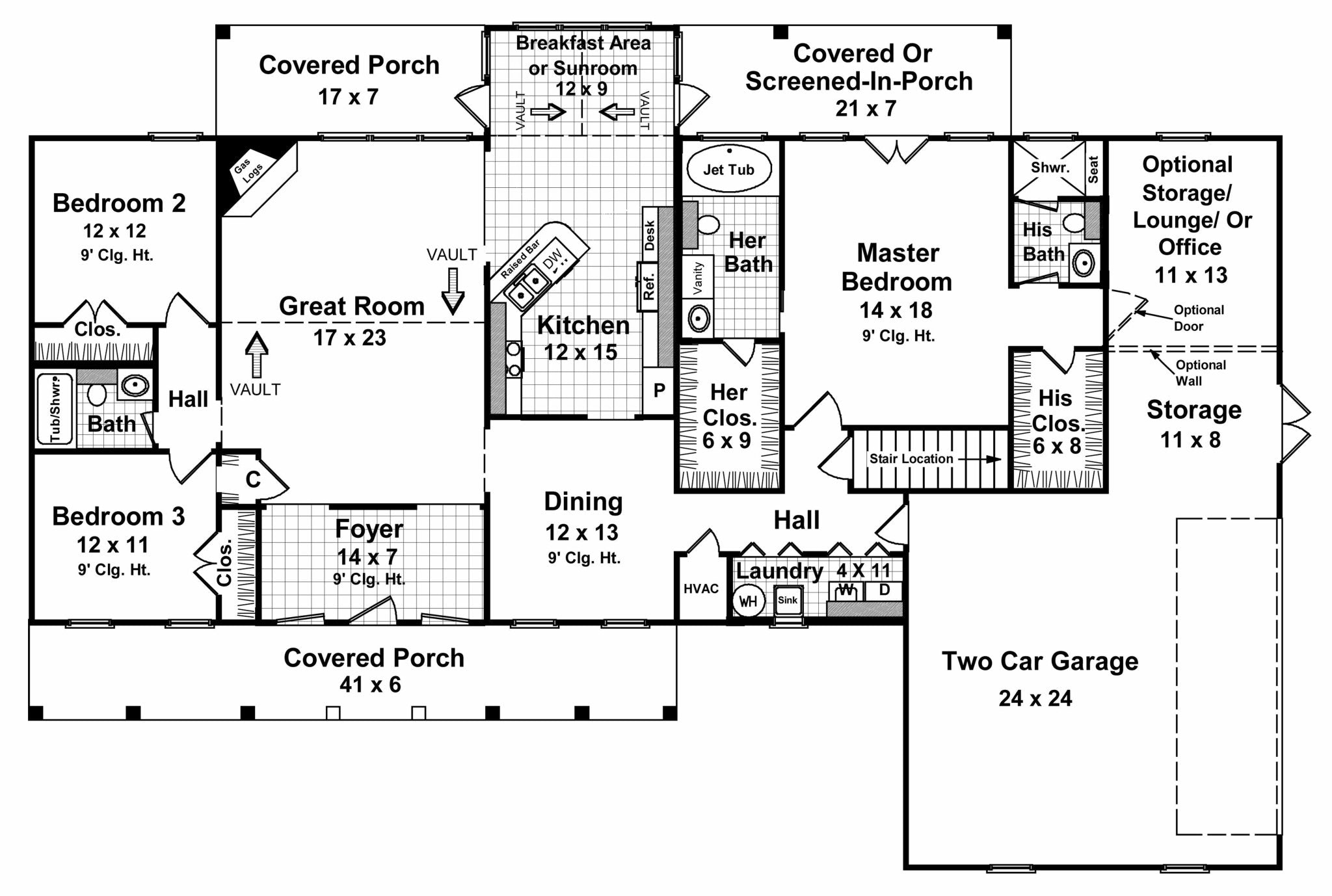 HPG-2505-1: The All American - House Plan Gallery