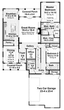 HPG-2510B-1: The Windsor House - House Plan Gallery