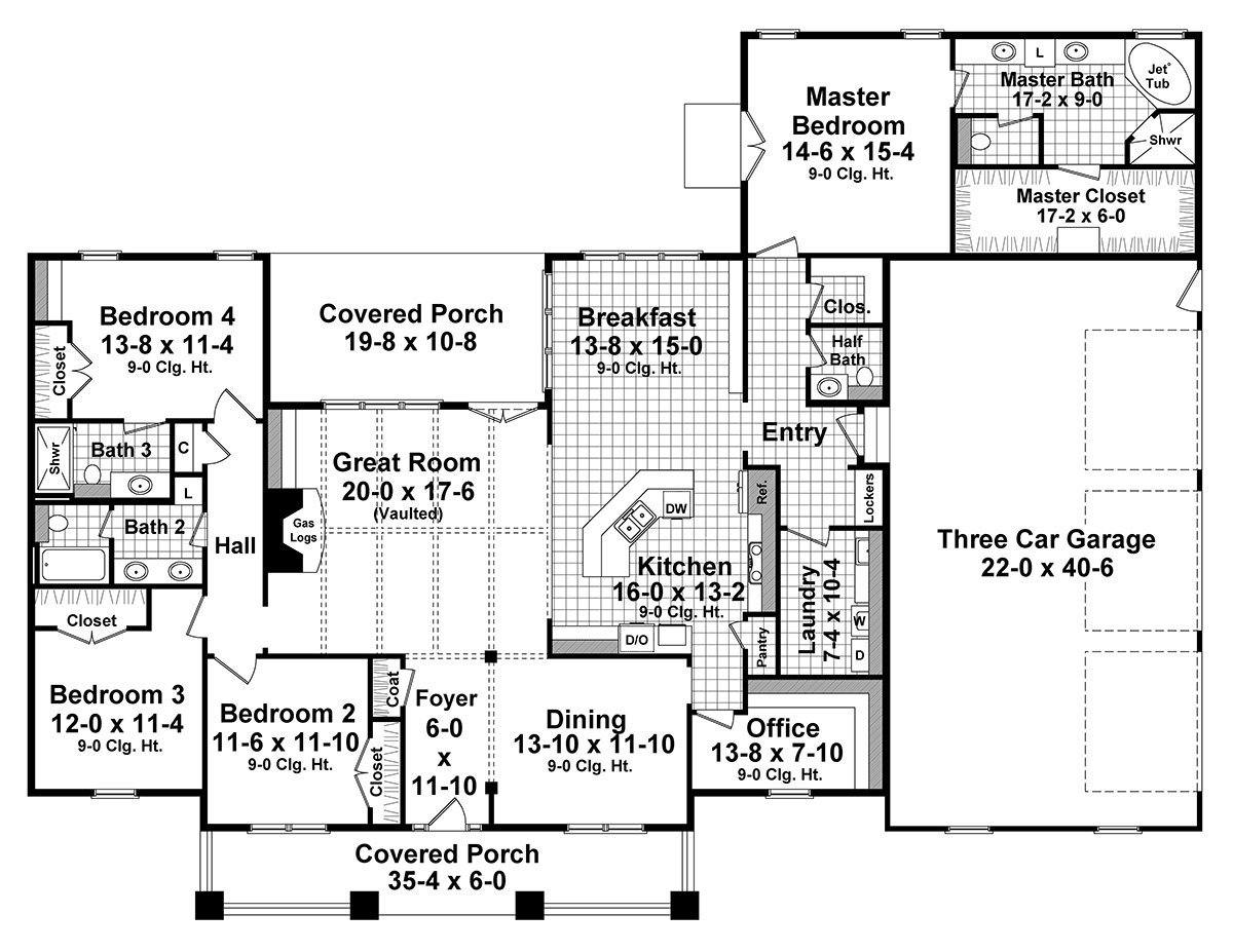 HPG-2800-1: Sadie Lane - House Plan Gallery