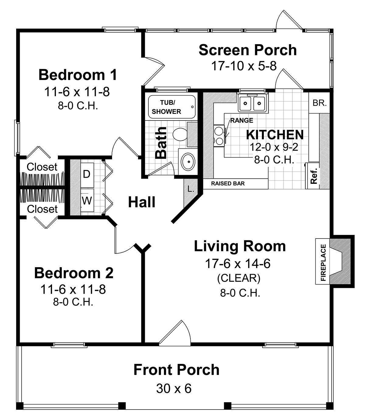 HPG-800-1: Country Porches - House Plan Gallery