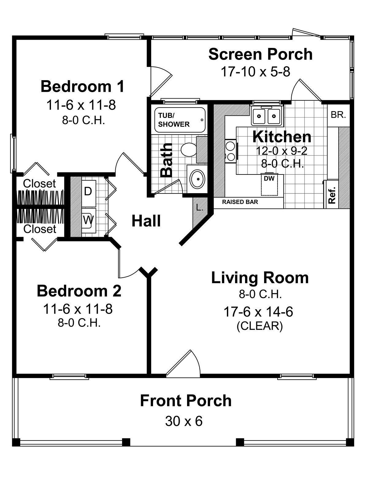 HPG-800B-1: The Cedarcrest - House Plan Gallery