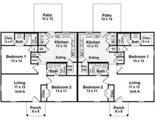 HPG-990-1: The Duplex - House Plan Gallery